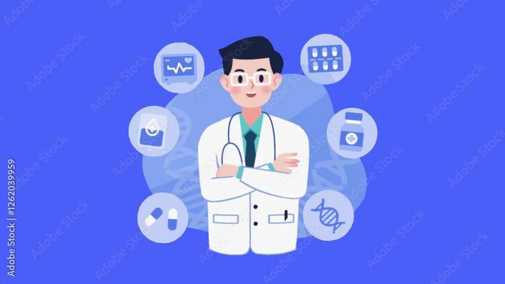 Health care insurance animation concept Health care insurance animation concept