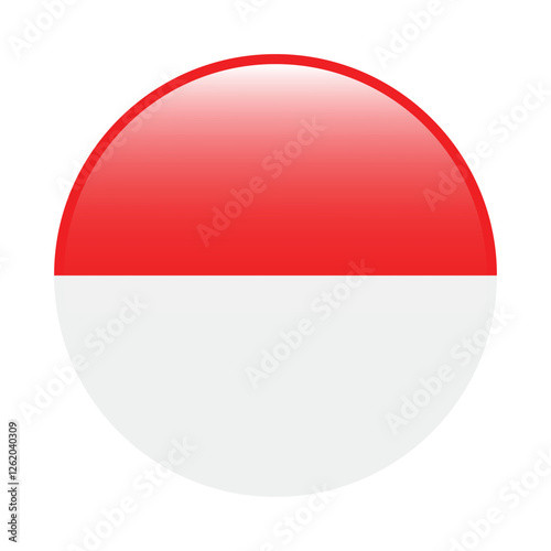 Indonesia flag circle icon vector illustration design Free Download Indonesia flag circle icon vector illustration design - GFXLoad