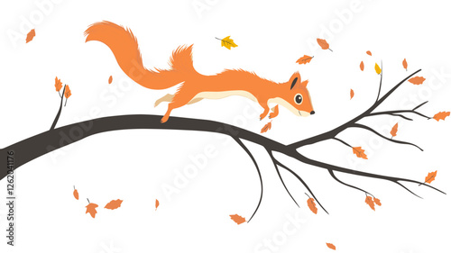 Autumnal Squirrel Frolic