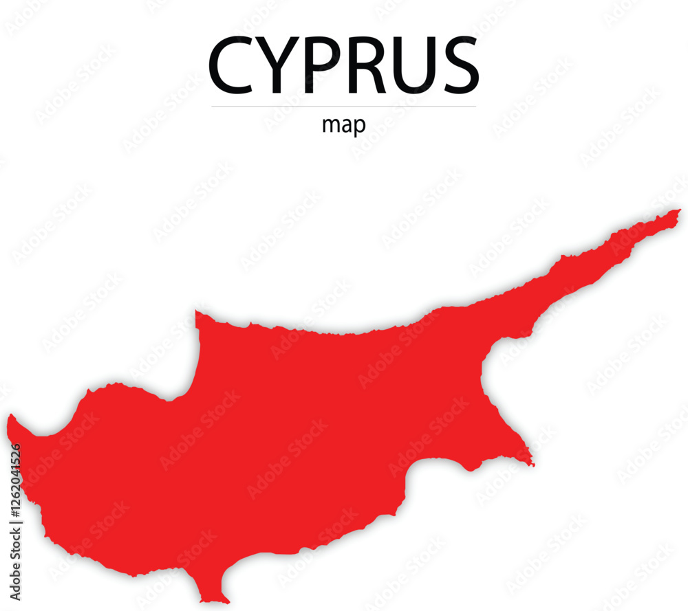 cyprus map in red colour and with trasparent background cyprus map in red colour and with trasparent background