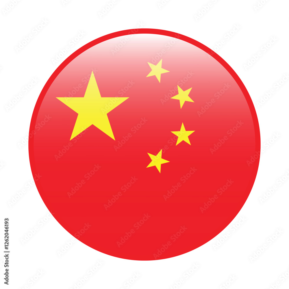 China flag circle icon vector illustration design China flag circle icon vector illustration design
