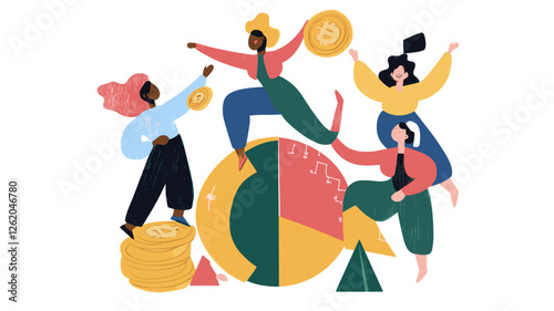 Diverse Team Achieving Financial Success
