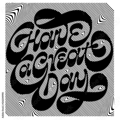 style liquid halftone line vector illustration