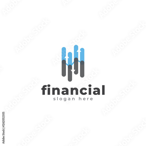 financial education logo, minimalist style, graduation cap, design vector illustration.