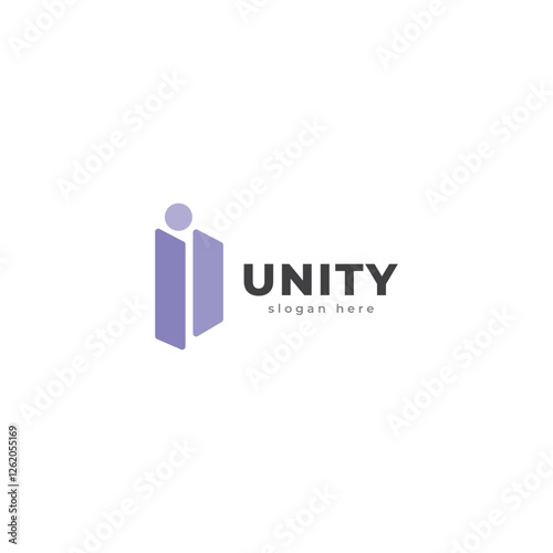 unity logo abstract, logo People and community, Logo for Teams or Groups