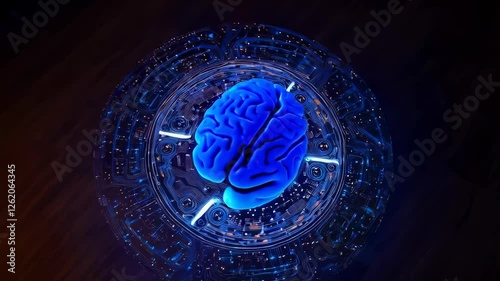 Blue Brain on Circuit Background