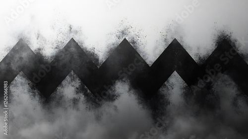 Transparent zigzag pattern varying thickness for dynamic designs