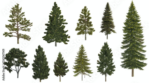 Variety of Tree Illustrations