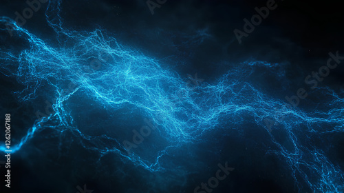 Wallpaper Mural Abstract background of dark blue and light particles
 Torontodigital.ca