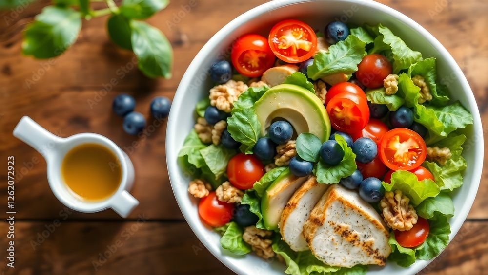 Delicious Low-Calorie Salad Bowl for a Nutritious Diet Delicious Low-Calorie Salad Bowl for a Nutritious Diet