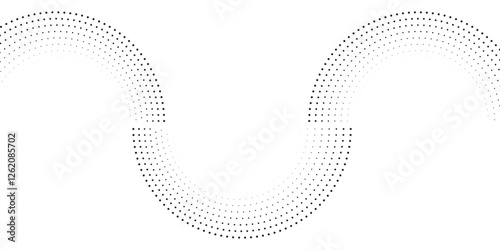 Circular spiral sound wave rhythm