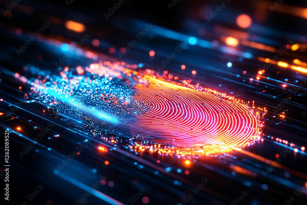 Glowing fingerprint with world map inside, symbolizing individuality, personal identity, and global impact in the interconnected digital age Glowing fingerprint with world map inside, symbolizing individuality, personal identity, and global impact in the interconnected digital age