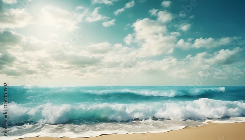 Ocean Breeze with Soft Waves and Tranquil Waters
