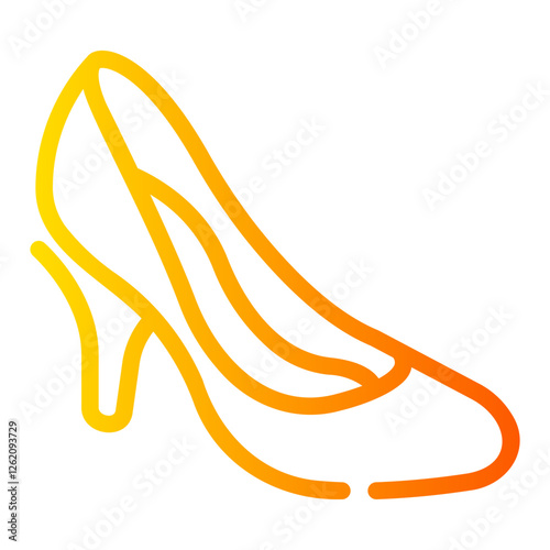 high heels Line Gradient Icon