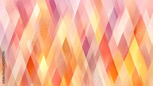 Elegant Abstract Rhombus Pattern in Peach and Crimson Tones Artistic Design Wallpaper Background