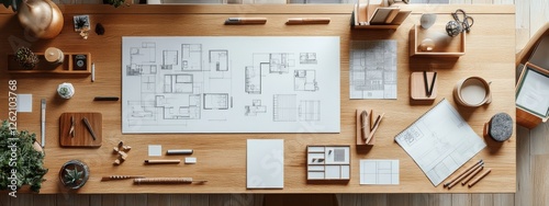 Modern Architect s Workspace Desk Plans Design Tools