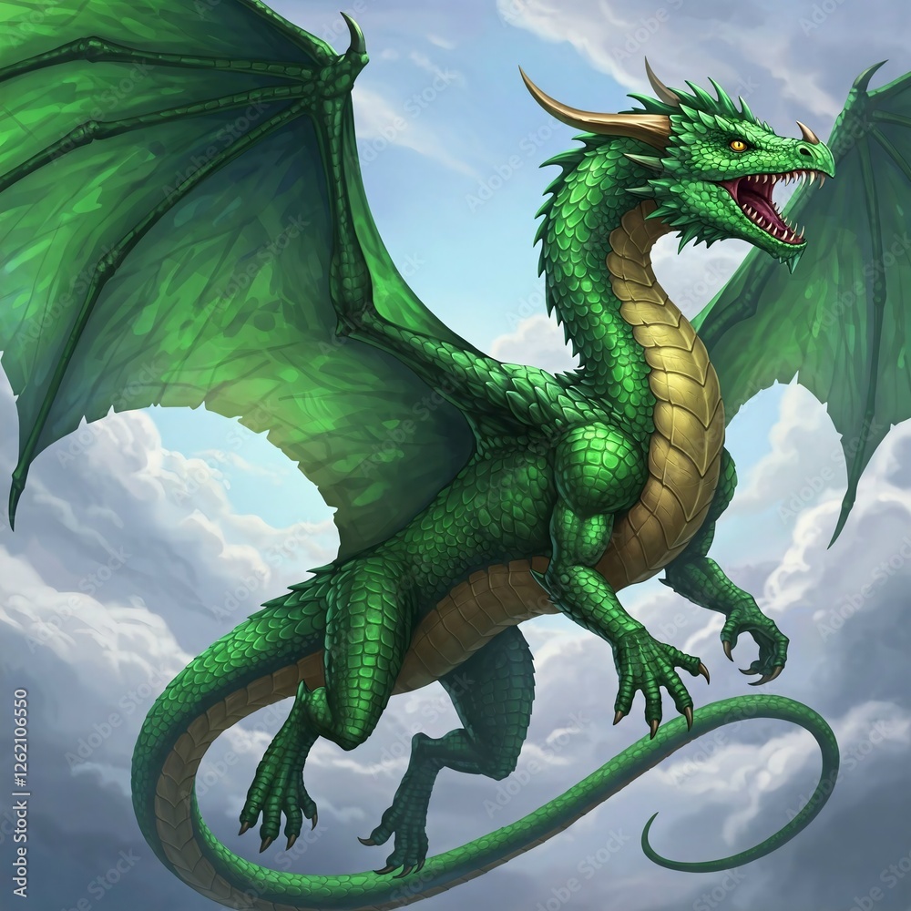 Fototapeta premium dragon in the sky