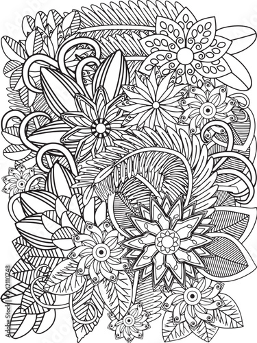 Flowers Coloring Pages For Adultes