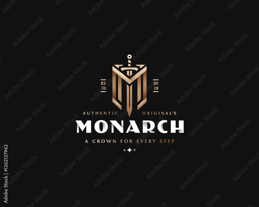 Luxury elegant letter monogram logo initial M for business company Luxury elegant letter monogram logo initial M for business company