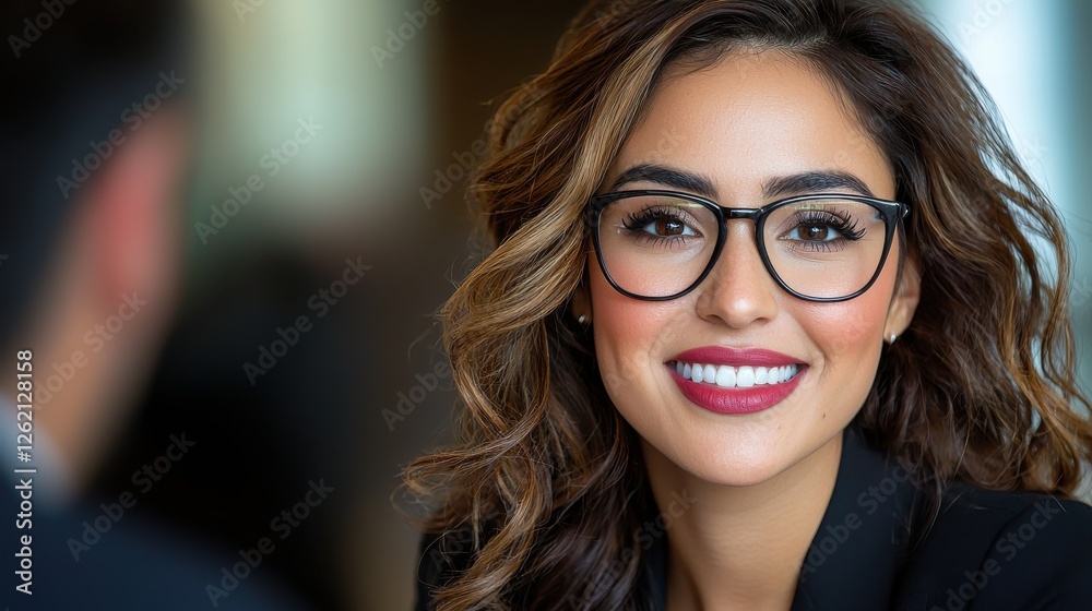 Confident and Driven Professional Woman Explains Complex Business Concepts to Her Team in a Presentation Setting Confident and Driven Professional Woman Explains Complex Business Concepts to Her Team in a Presentation Setting