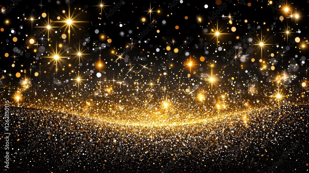 Captivating sparkling lights display festive atmosphere digital art dark background aesthetic perspective celebration concept Captivating sparkling lights display festive atmosphere digital art dark background aesthetic perspective celebration concept