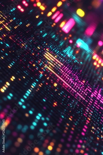 Wallpaper Mural Spectrum of colorful pixels Torontodigital.ca