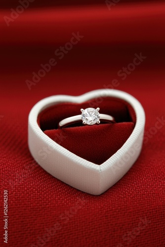 Engagement ring display romantic setting jewelry photography elegant environment close-up view love symbolism