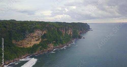Drone Aerial Parangtritis Beach of Yogyakarta Indonesia