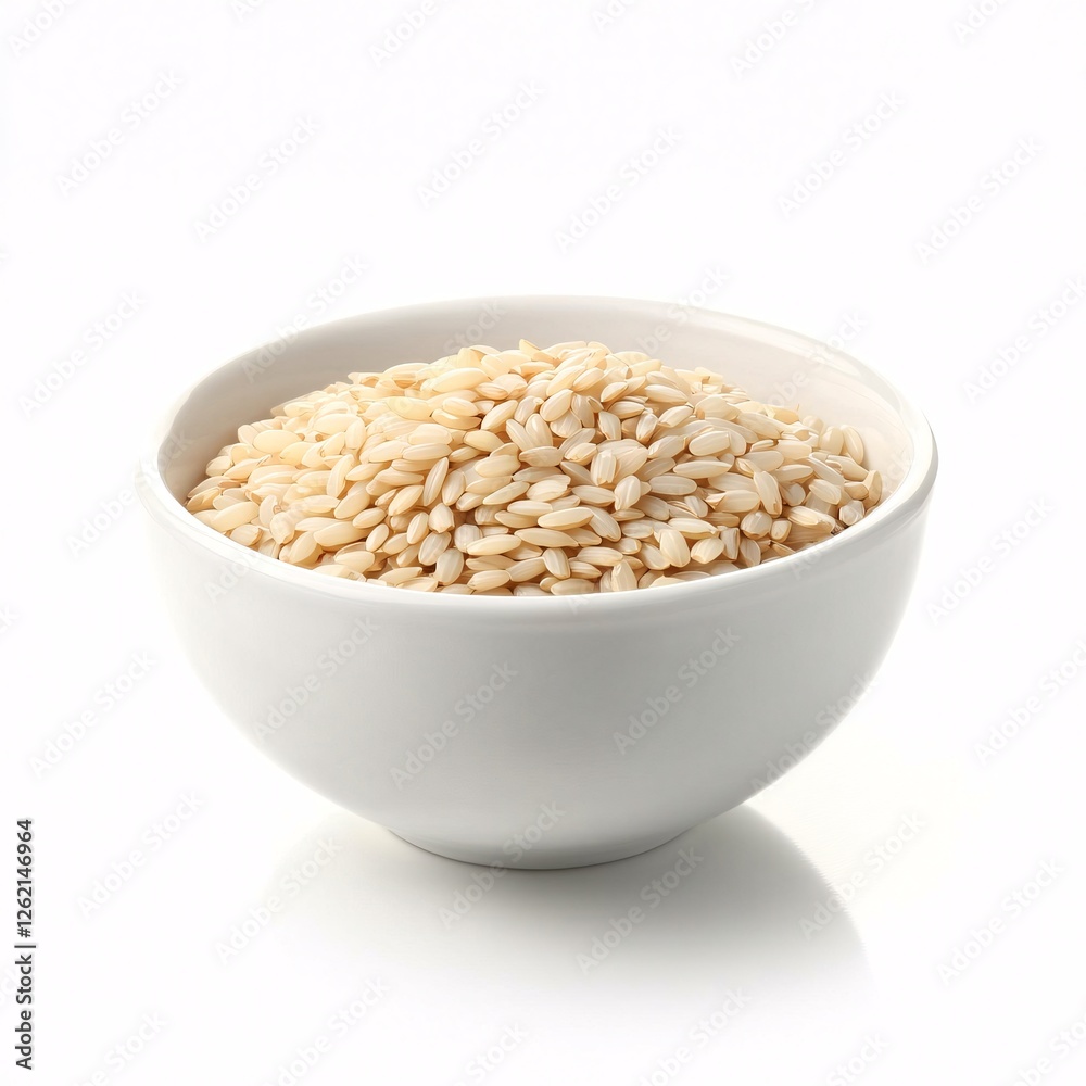 Fresh Raw White Sesame Seeds in Modern White Bowl Fresh Raw White Sesame Seeds in Modern White Bowl