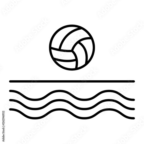 Water Polo outline icon
