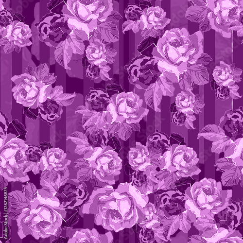 seamless background with roses