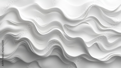 Abstract white wave pattern background
