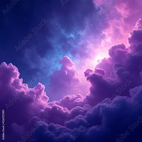 blue sky with clouds