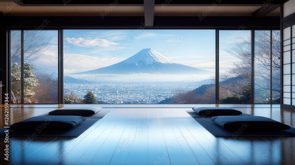 Fototapeta premium 浮世絵（Ukiyoe）／富士山 Mt.Fuji