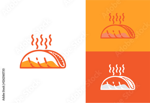 Taco logo, kebab logo, and similar snack food logos
