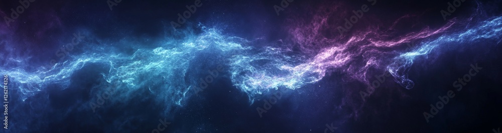 Obraz premium Cosmic Nebula Swirls, Deep Space Background, Digital Art