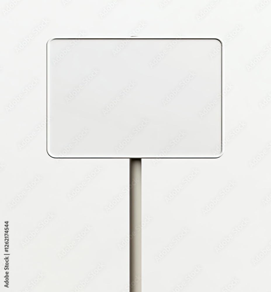 Blank sign, studio, white background, advertising Blank sign, studio, white background, advertising
