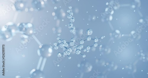 Wallpaper Mural Clotrimazole rotating 3D model of antifungal medication, seamless looped video Torontodigital.ca