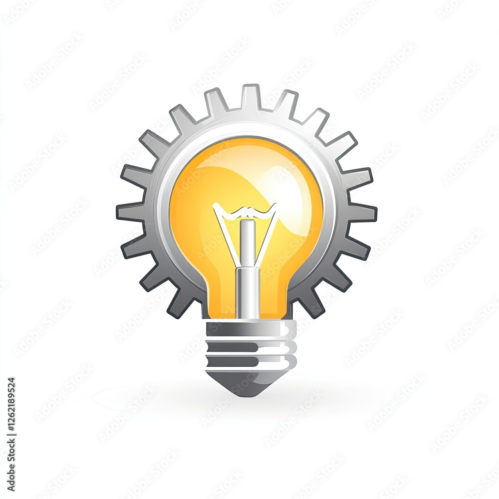 Innovative Ideas Gears Lightbulb Innovative Ideas Gears Lightbulb