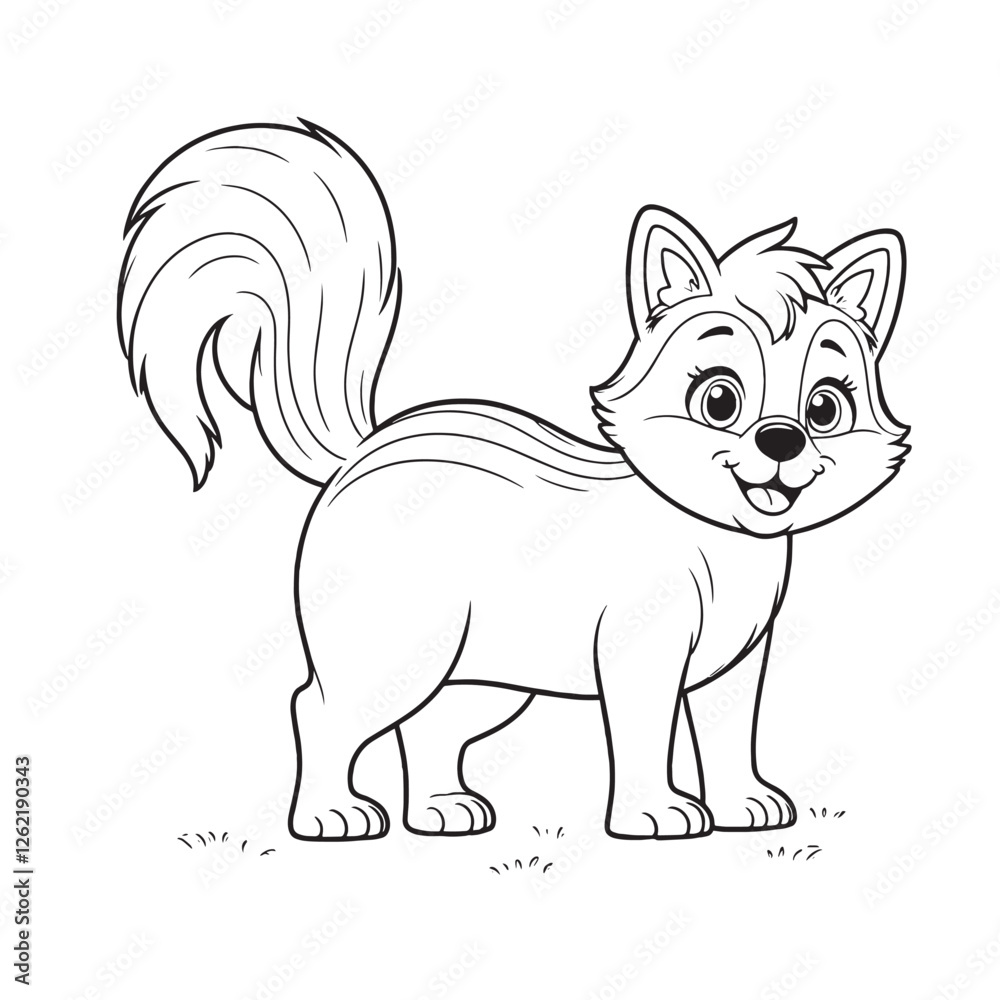 Obraz premium Silhouettes of woodland animals