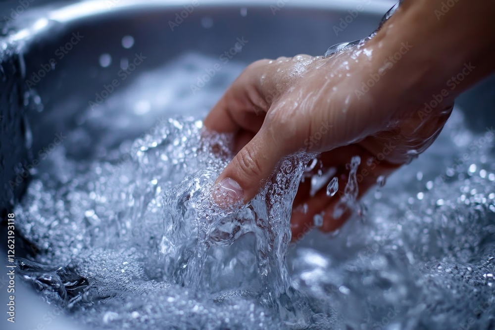 Fototapeta premium Plumber Cleaning Clogged Sink Pipe, Generative AI