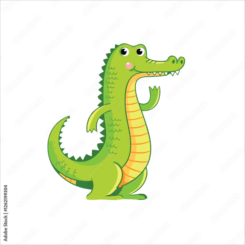 Fototapeta premium Cute Adorable Aligator