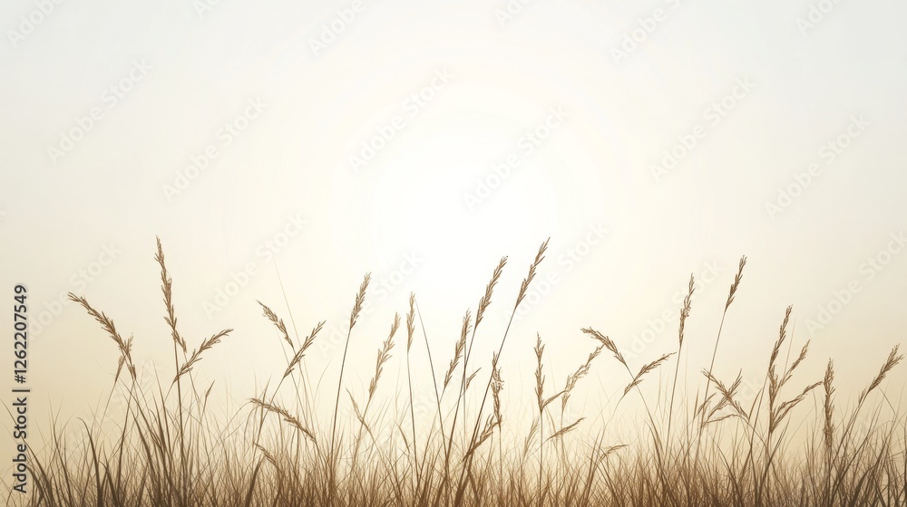 Golden grass sunset field landscape background Golden grass sunset field landscape background