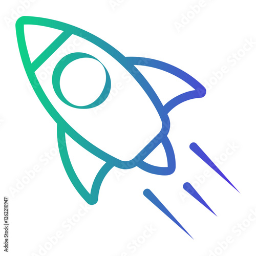 exploration Line Gradient Icon