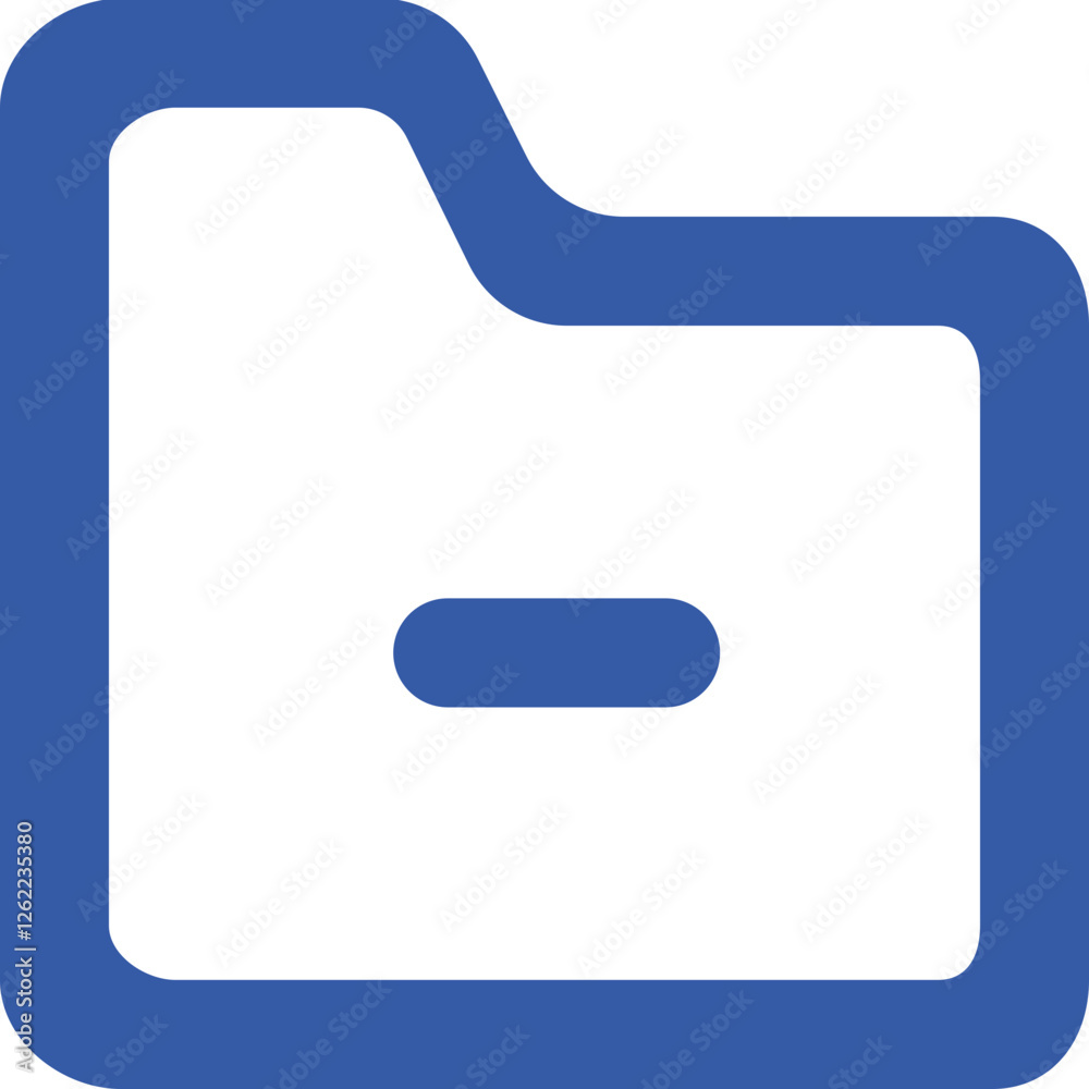 Folder Minus icon logo design Folder Minus icon logo design