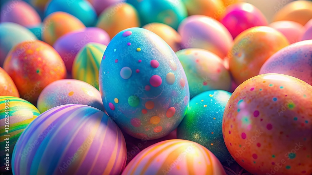 Fototapeta premium Artistic Pastel Easter Egg Wallpaper: High-Resolution Digital Design