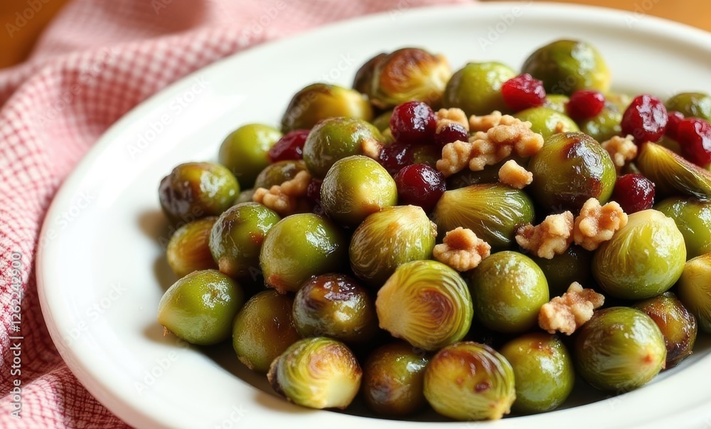 Delicious Brussels sprouts salad with nuts Delicious Brussels sprouts salad with nuts