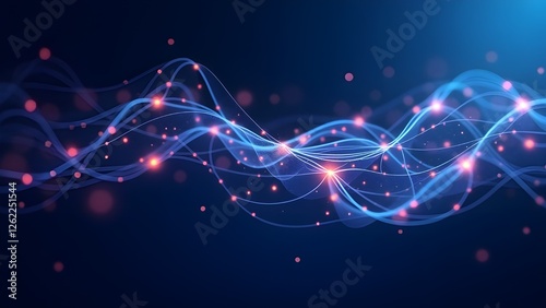 Futuristic Energy Flow – Abstract Digital Light Wave
