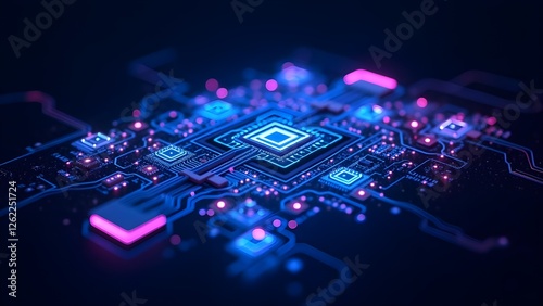 Next-Gen AI Microchip – Advanced Circuit Board Technology
