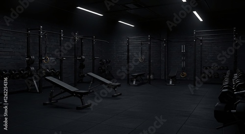 dark gym background